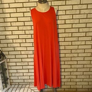 Old Navy Sleeveless Orange Maxi Dress